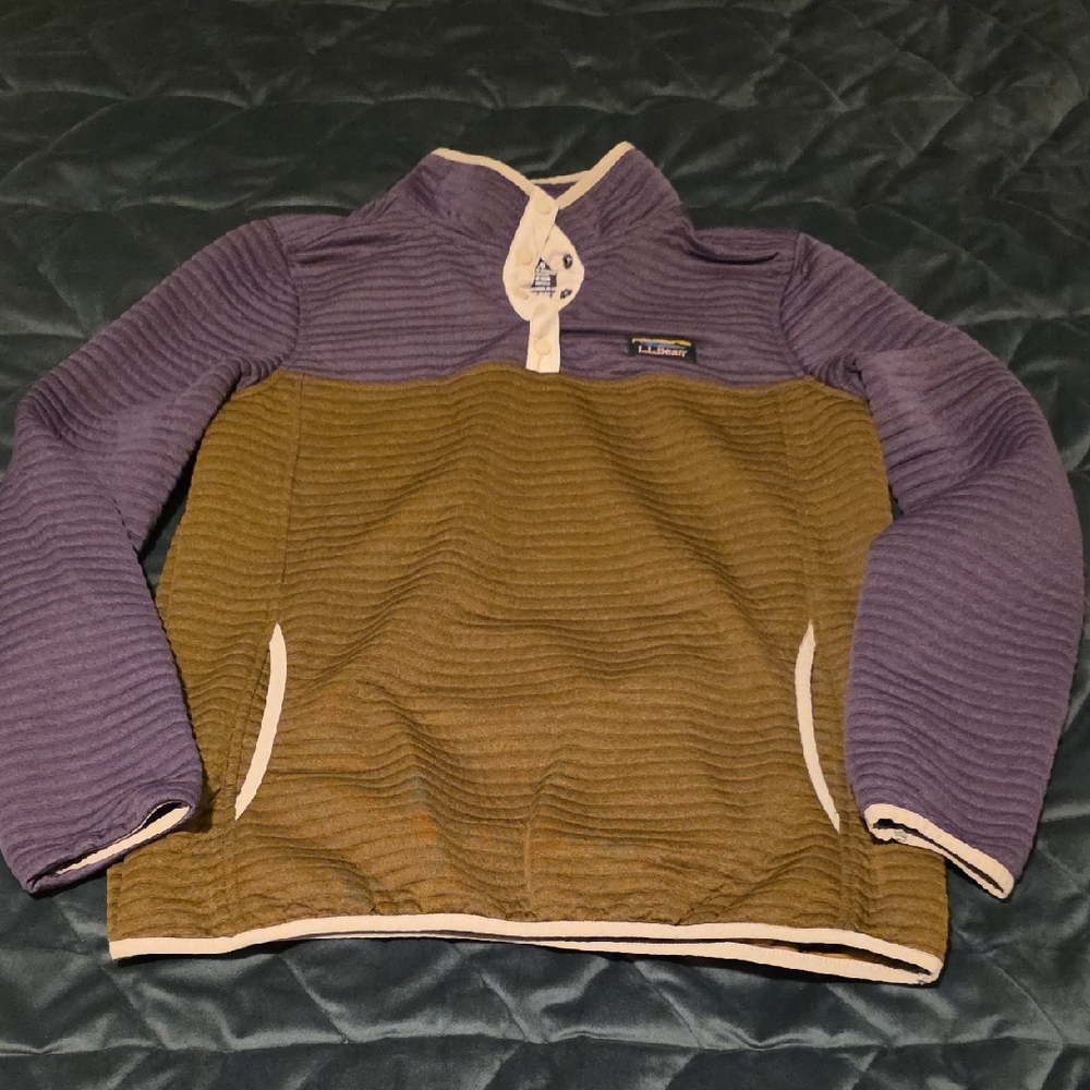 L.L. Bean Purple and Brown Women's Sweatshirt